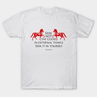 Stoic Quote by Epictetus T-Shirt